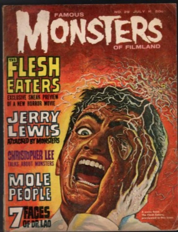 Famous Monsters of Filmland #29 July 1964 - Warren, Jerry Lewis, Mole People