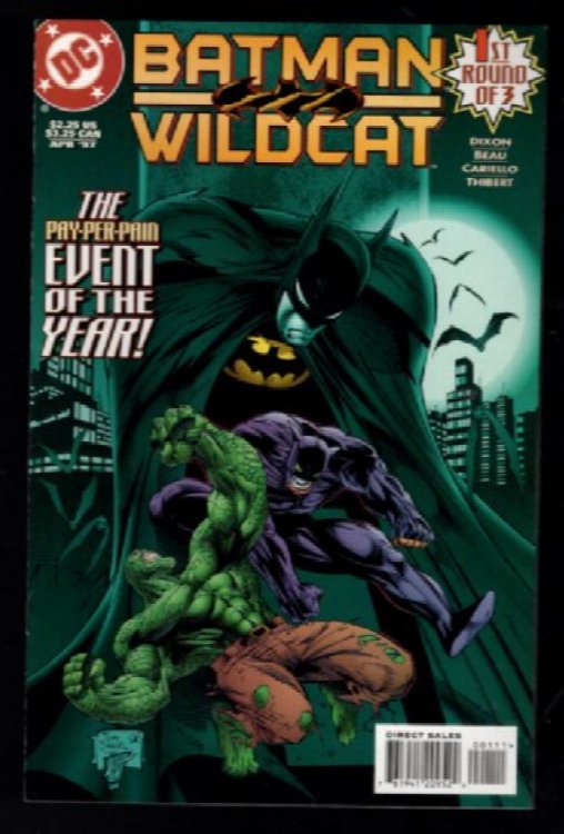 Batman Wildcat #1 and #2 of 3 Robin Penguin Killer Croc KGBeast (Mar 1997 DC)