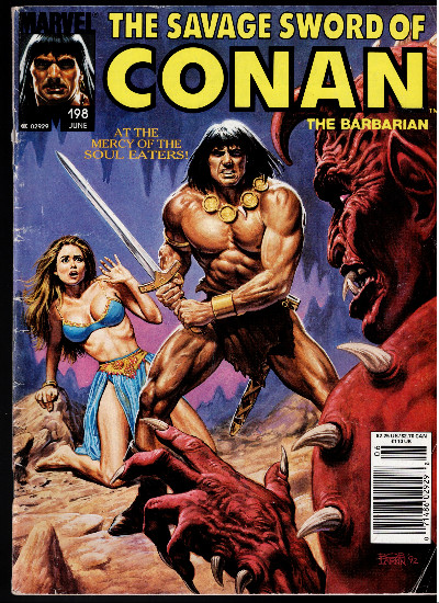 Marvel The Savage Sword of Conan Vol. 1 #198 June 1992