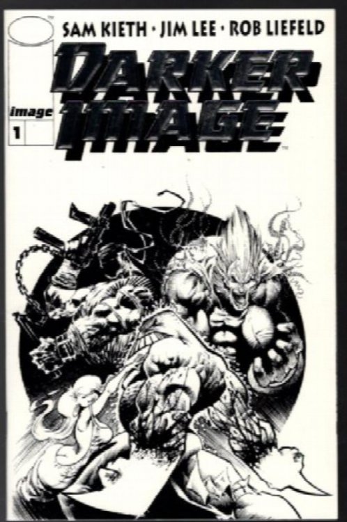 Darker Image #1 Black and White 1993 1st Maxx Deathblow Bloodwulf Image Comics