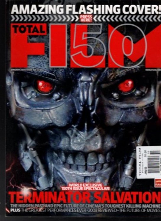 Total Film Mag 150th W/Flashing Cvr Terminator Salvation January 2009