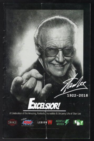 Excelsior:Stan Lee 1922-2018 Program