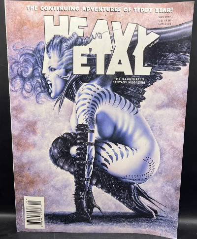 Vintage Heavy Metal Magazine May 1997 Olivia De Berardinis Cover Art
