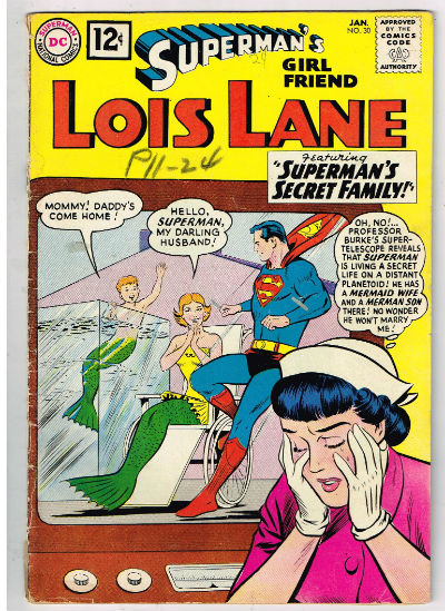 SUPERMAN'S GIRLFRIEND LOIS LANE #30 1962,Jan. VOLUME 1 DC