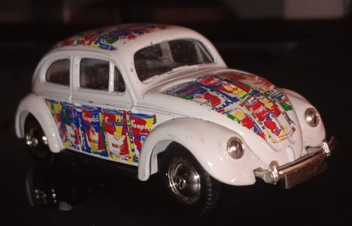 VINTAGE 1998 Lledo Campbell's Soup '52 VW Diecast Car Andy Warhol Art