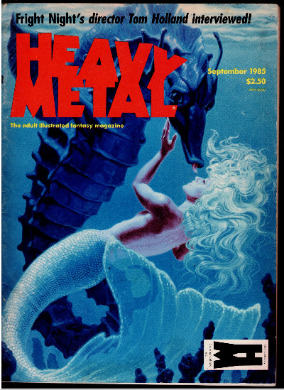 HEAVY METAL Magazine Sept 1985 #102Greg Hildebrandt Cover