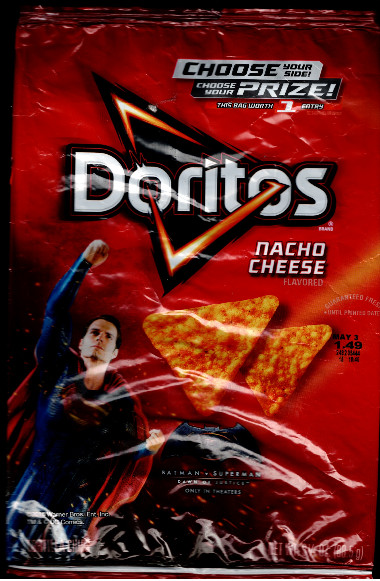 Batman Vs Superman 2015 Doritos Nacho Cheese: Superman on the cover
