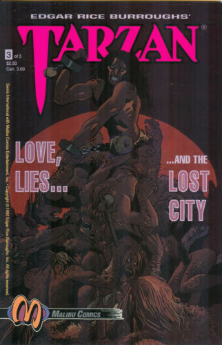 Tarzan: Love, Lies and the Lost City #3 - Malibu Comics - October 10, 1992