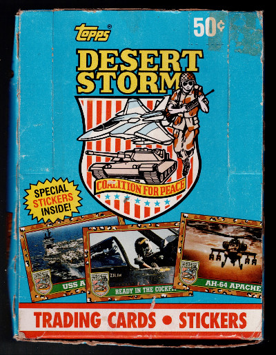 1991 Topps Desert Storm Sealed Box 36 Packs
