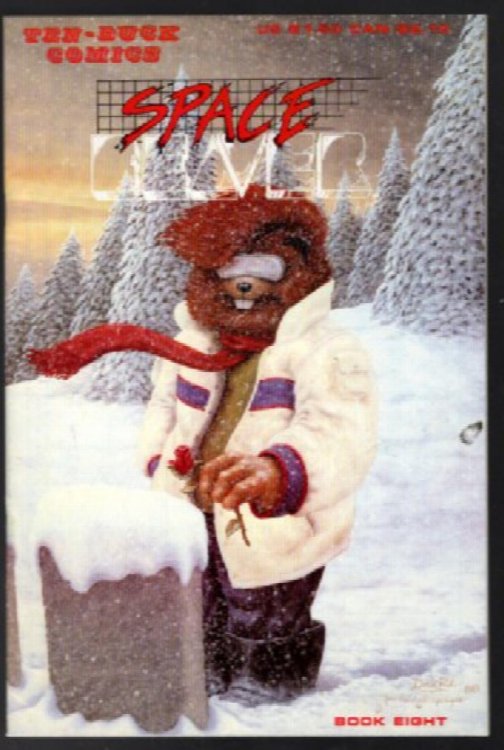 Space Beaver comic #4,#,7 #8,and #11 from Ten Buck Comics by Darick Robertson