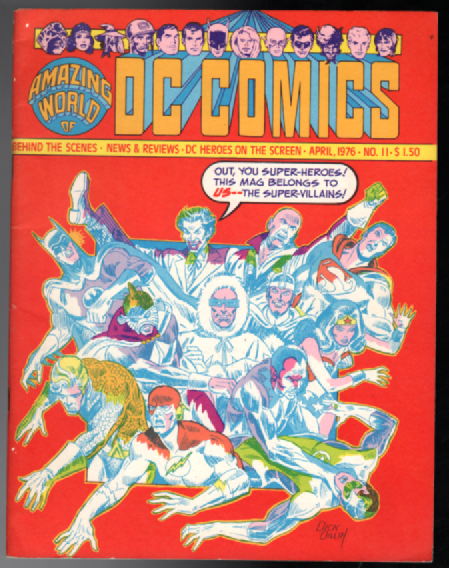 1976 Amazing World of DC Comics #11 BY Dick Dillin MAGAZINE