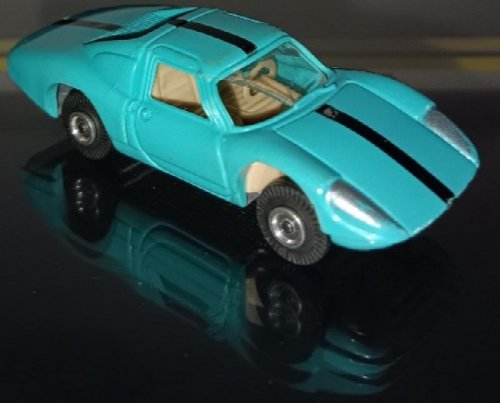 Aurora Cigar Box Speedline Car 1960s #6112 Porsche 904 Green with black Stripe toy