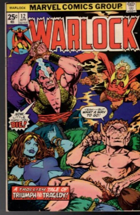 Warlock #12 (1976) 7.5 VF Marvel Key Issue Comic Bronze Age Origin Pip The Troll
