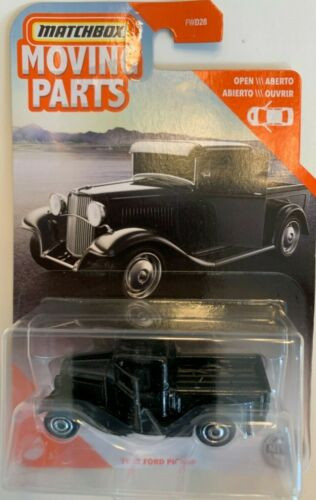 2020 Matchbox Moving Parts GKP20 1932 Ford Pickup BLACK METALLIC / MOC
