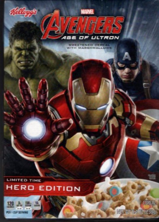 Kellogg's Marvel Avengers Age of Ultron Cereal Limited Time Hero Edition