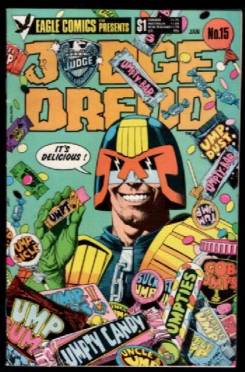 Judge Dredd Comic Book #15(Eagle Comics 1985)