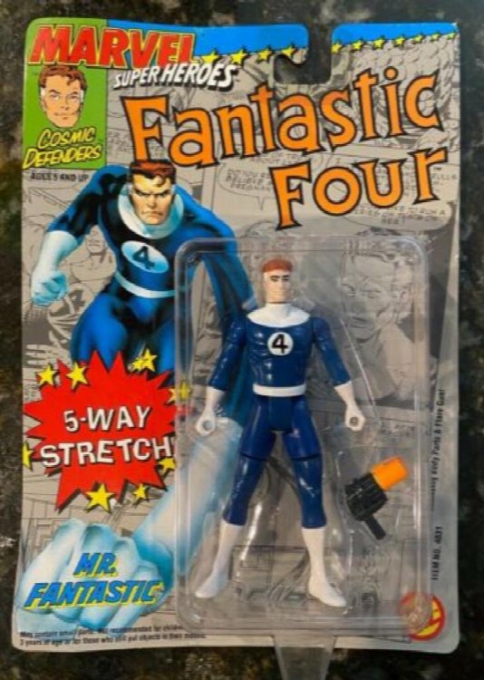 1992 Toy Biz - Marvel Fantastic Four - Mr. Fantastic Action Figure