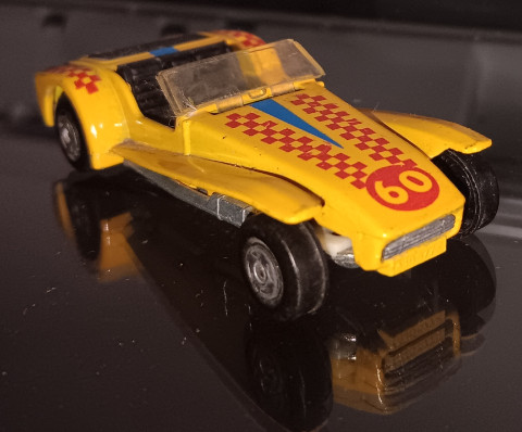 MATCHBOX SUPERFAST #60 LOTUS SUPER SEVEN YELLOW LOOSE DIECAST