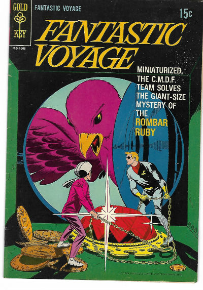 FANTASTIC VOYAGE #1 F, based on TV show, Paul Norris c/a, Gold Key 1969