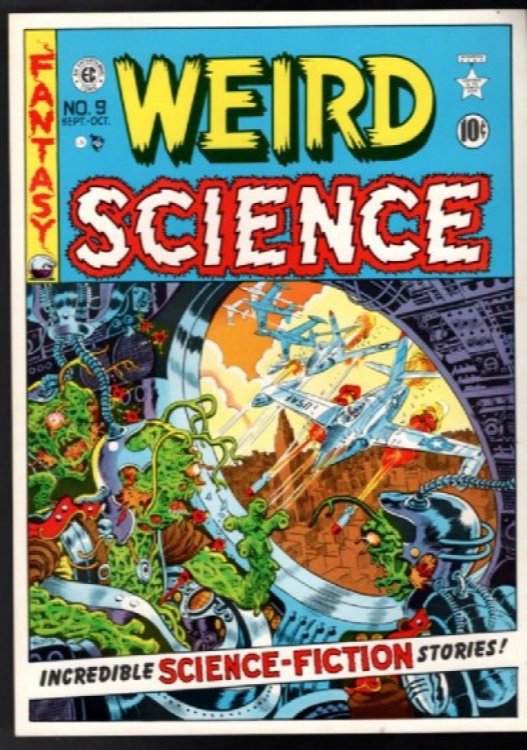 Weird Science No 9 Color Poster Artist Illustrated Science Fiction Art