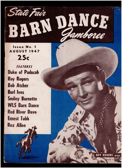 Roy Rogers August 1947 Barn Dance Jamboree Magazine-Rare State Fair Edition