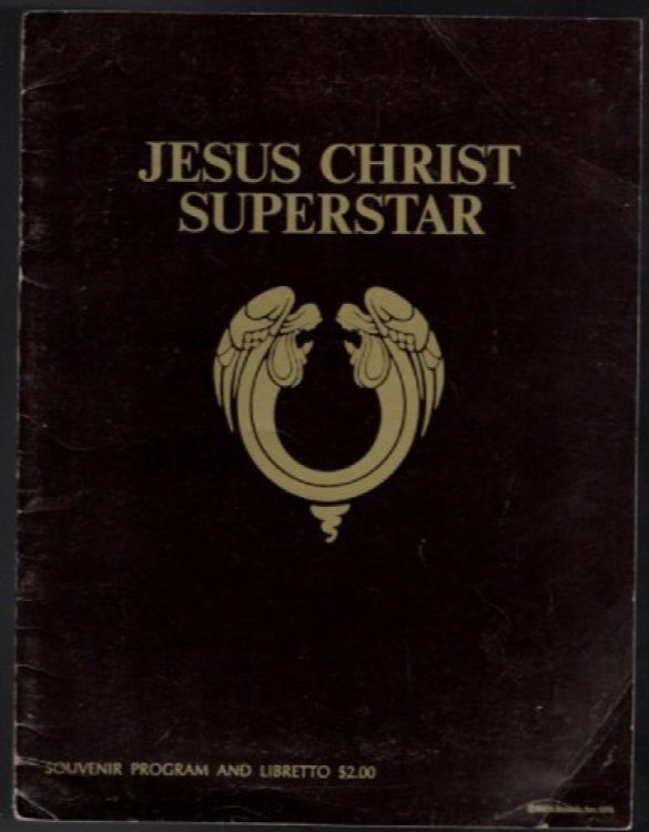 JESUS CHRIST SUPERSTAR Program Souvenir 1971 Mark Hellinger Theatre NY