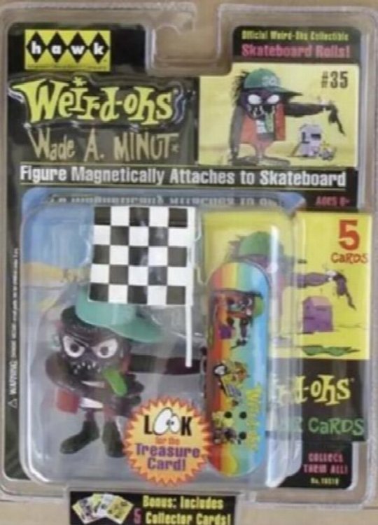 Weird-Ohs Carded Figure With 5 Collector Cards #35 Wade A Minut AA152