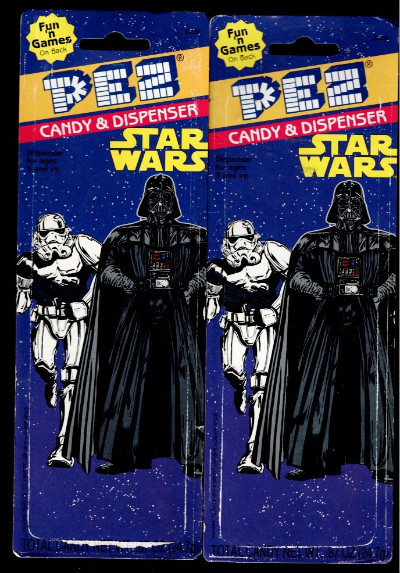 5 Star Wars Pez Backing boards