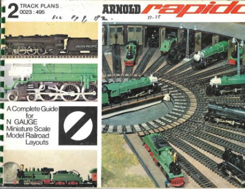 ARNOLD RAPIDO 0023 2 TRACK PLANS : Model Railroading Handbook 1970 ENGL X03-1370 ARNOLD RAPIDO 0023 2 TRACK PLANS : Model Railroading Handbook 1970