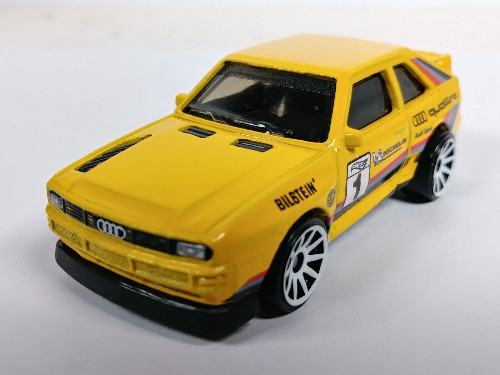 2022 Hot Wheels Rally Champs #180 '84 Audi Sport Quattro Yellow 10SP 1/64 MOC