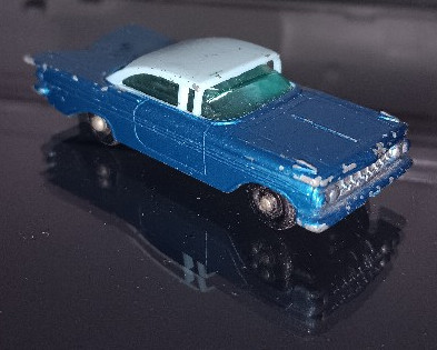 Vintage Matchbox Lesney NO. 57 Chevrolet Impala Blue 2 Tone Paint England