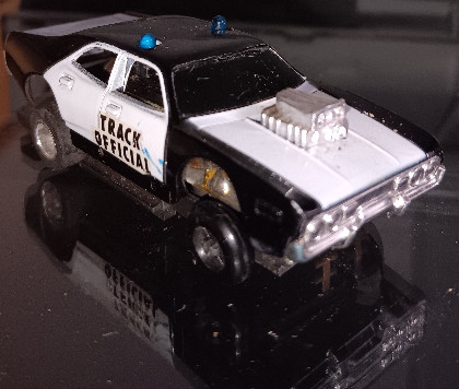 Vintage Tyco Slot Car Slotless Racing Track Official Police Car HO Scale TCR