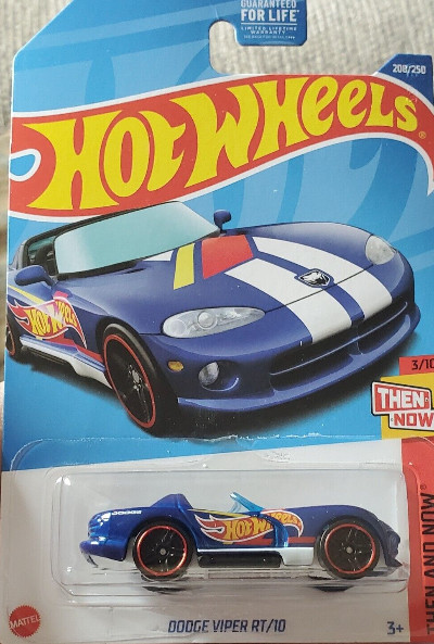 Hot Wheels Then and Now Dodge Viper RT/10 3/10 and 9/10 DODGE VIPER SRT10 ACR Blue w/Black MC5 Sp