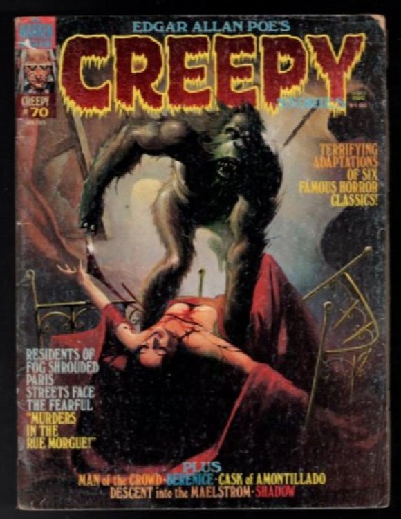 Creepy #75:6 stories adapted from th works of Edgar Allen Poe