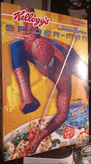 Spider-Man 2 Spidey-berry Limited Edition Cereal Box Unopened Kellogg's 2004