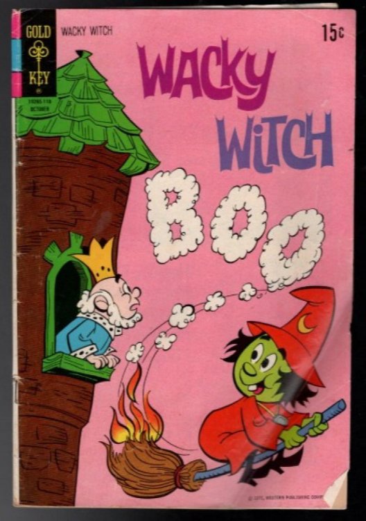 GOLD KEY Wacky Witch #4 - October 1971 . 15 cents