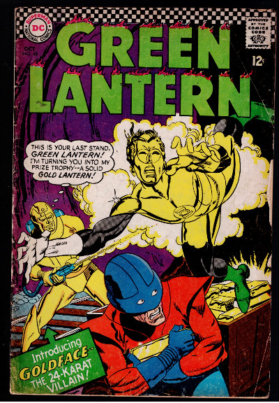Green Lantern #48 1966 1st appearance of Goldface