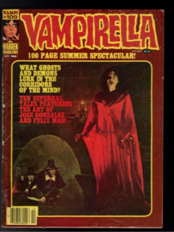 Vampirella #109; Warren 1982 Manuel Sanjulian Cover