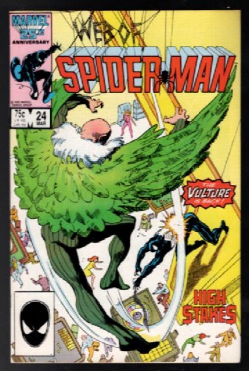 Web Of Spider-Man #24 Marvel (1987) -2nd Cameo Appearance Of Eddie Brock