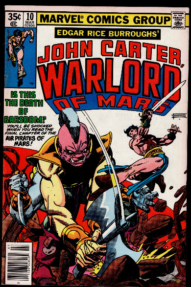 John Carter Warlord of Mars #10 Marvel Comics 1978 Combined Shipping B&B
