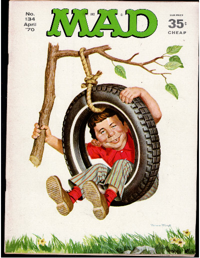 Rare Vintage MAD Magazine Comics Book # 134 April 1970 Alfred E Neuman 35 Cents