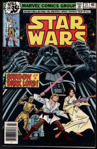Star Wars #21 Marvel Comics group 1979 Newsstand Edition VADER KEY