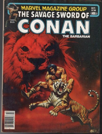 Vintage Savage Sword Of Conan The Barbarian #69 (1981) Jusko cover