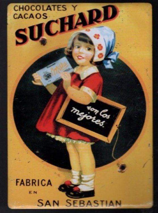 Chocolates Y cacaos Suchard Metal Sign Plaque Plate Metal Tin Sign 20 x 30 cm