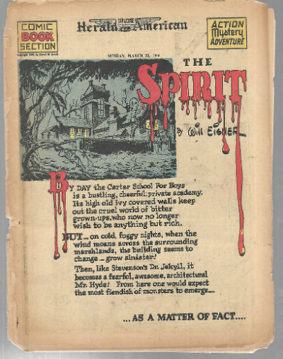 The Spirit:Herald Examiner comic book section March 31,1946