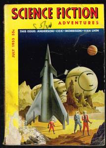 Science Fiction Adventures, July 1953, cover by Alex Schomburg