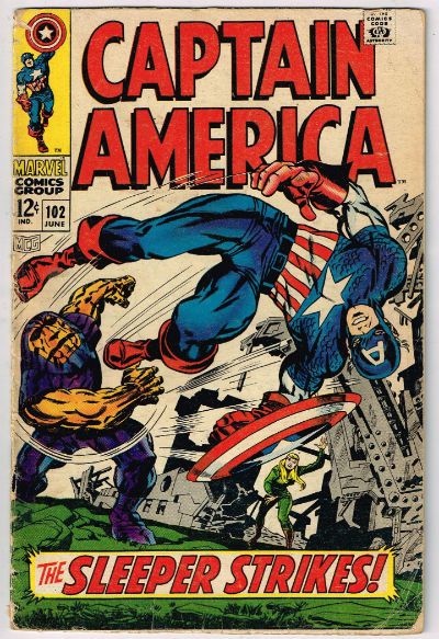 CAPTAIN AMERICA #102 1968 VOLUME 1 MARVEL