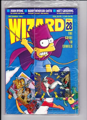 Wizard #28-sealrd w/card and foldout poster