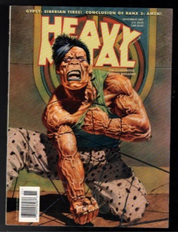Vintage Heavy Metal Magazine November 1997 VF Liberatore Ranx Cover Art