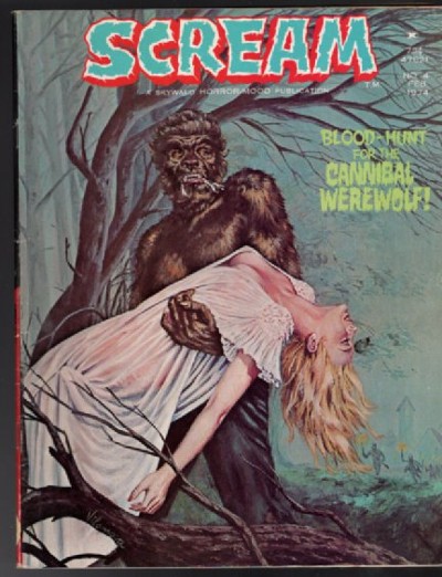 Scream #4 1974, Skywald B&W Magazine Horror Combined shipping